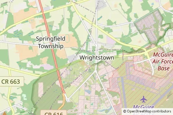 Mapa Wrightstown