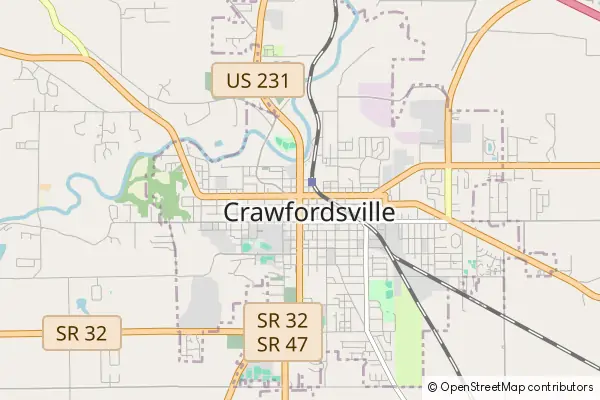 Mapa Crawfordsville