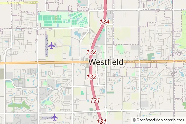 Mapa Westfield