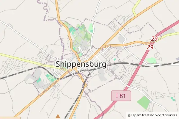 Mapa Shippensburg