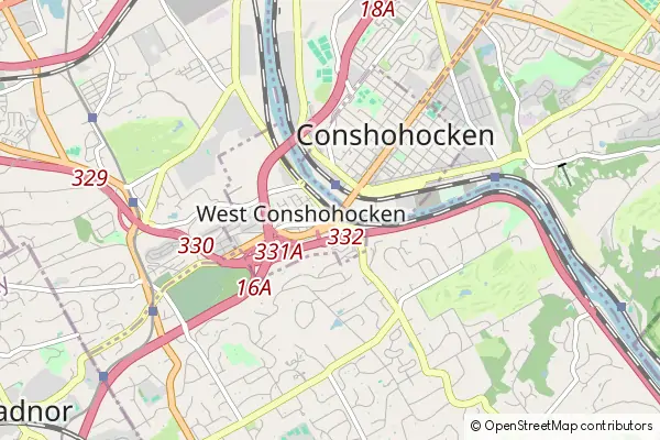 Mapa West Conshohocken