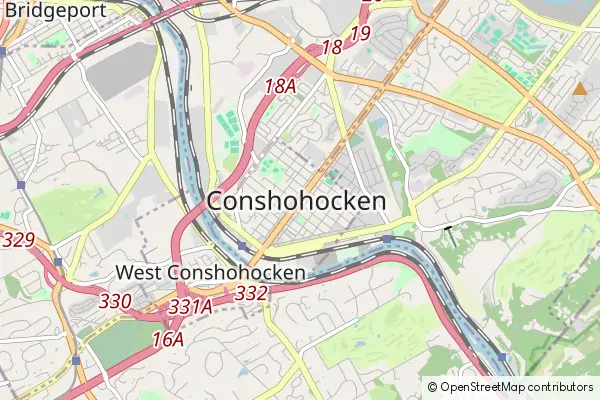 Mapa Conshohocken