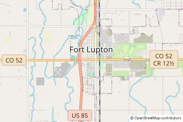 Mapa Fort Lupton