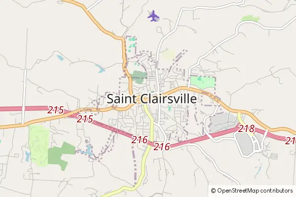 Mapa Saint Clairsville