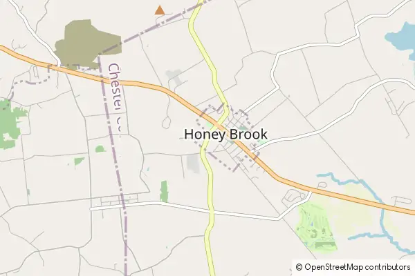 Mapa Honey Brook