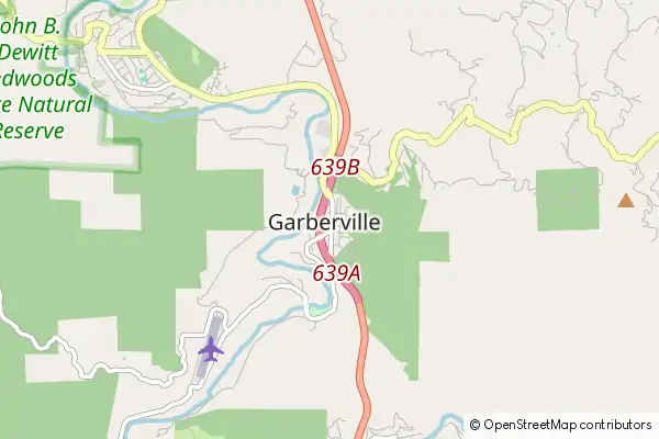 Mapa Garberville