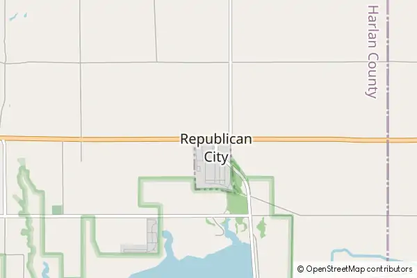 Mapa Republican City