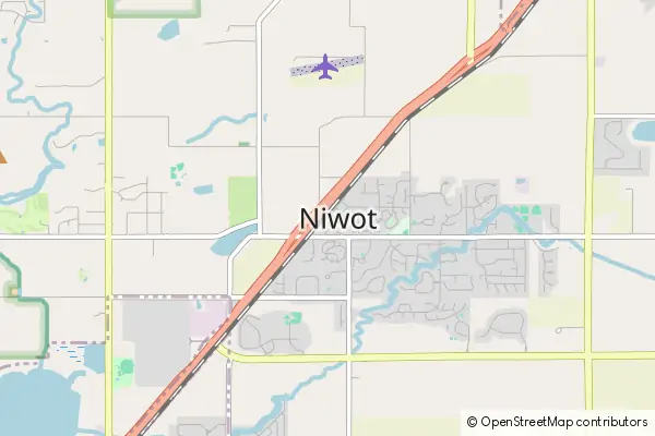 Mapa Niwot