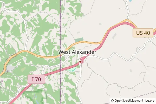 Mapa West Alexander