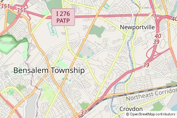 Mapa Bensalem