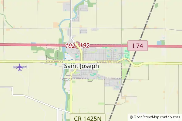 Mapa Saint Joseph