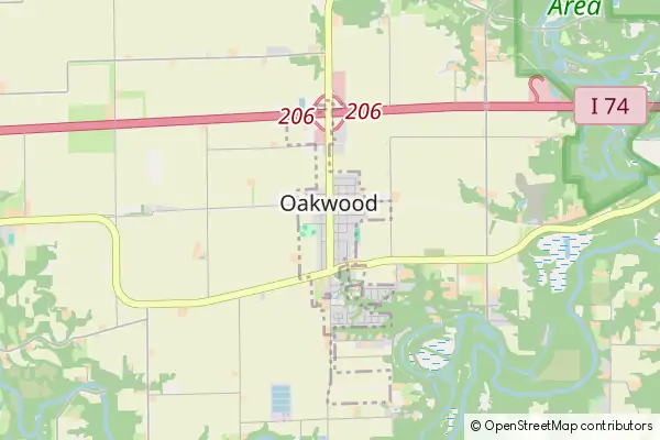 Mapa Oakwood