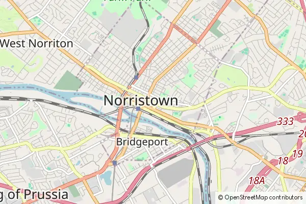 Mapa Norristown