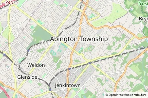 Mapa Abington