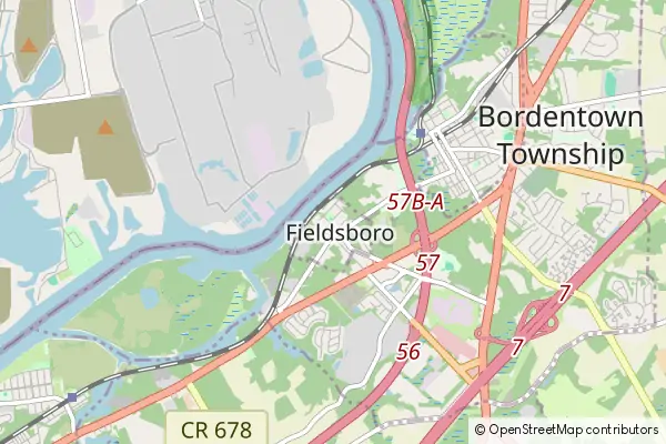 Mapa Fieldsboro