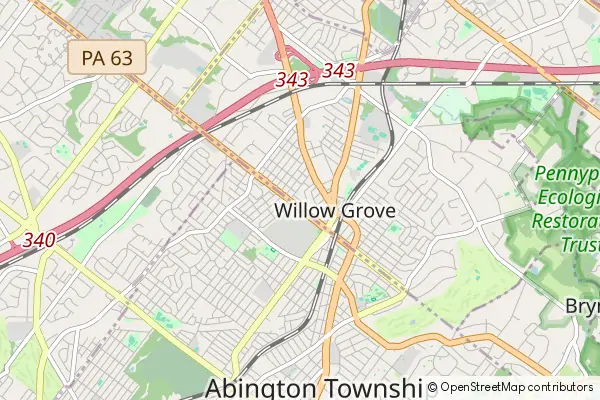 Mapa Willow Grove