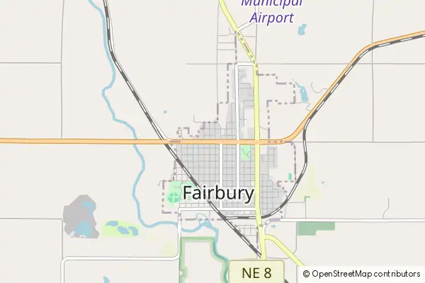 Mapa Fairbury