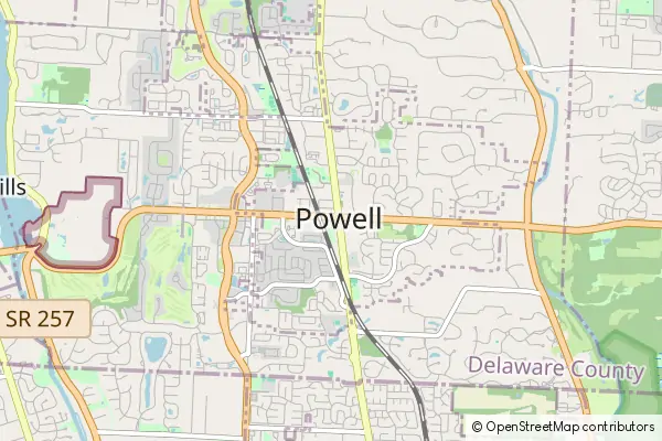 Mapa Powell