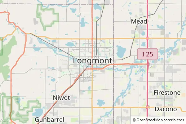 Mapa Longmont