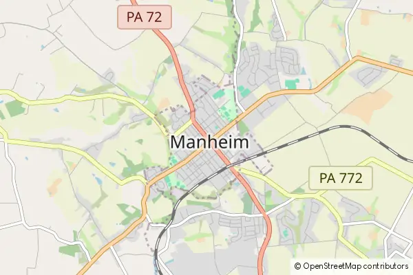 Mapa Manheim