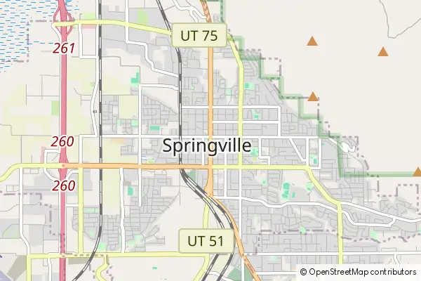 Mapa Springville