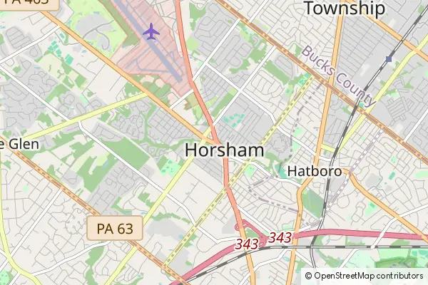 Mapa Horsham