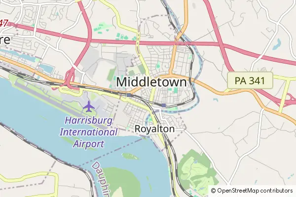 Mapa Middletown