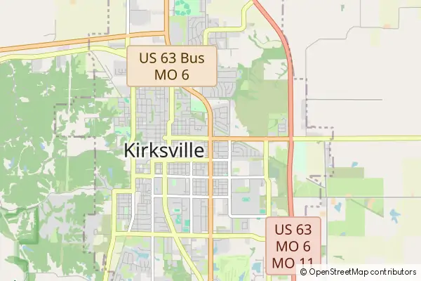 Mapa Kirksville