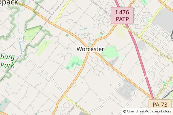 Mapa Worcester