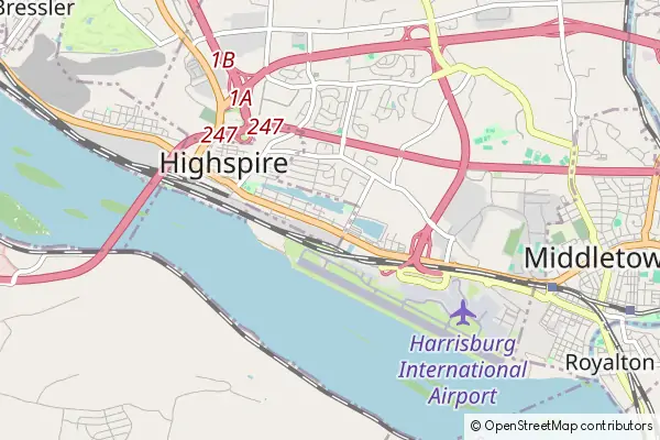 Mapa Highspire