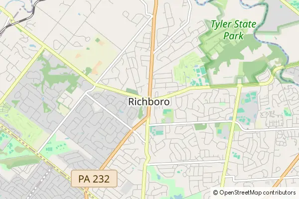 Mapa Richboro