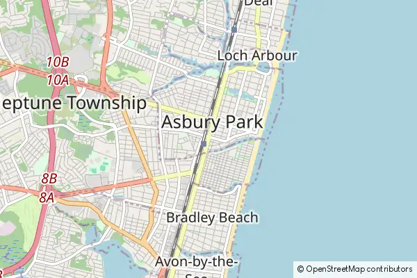 Mapa Asbury Park