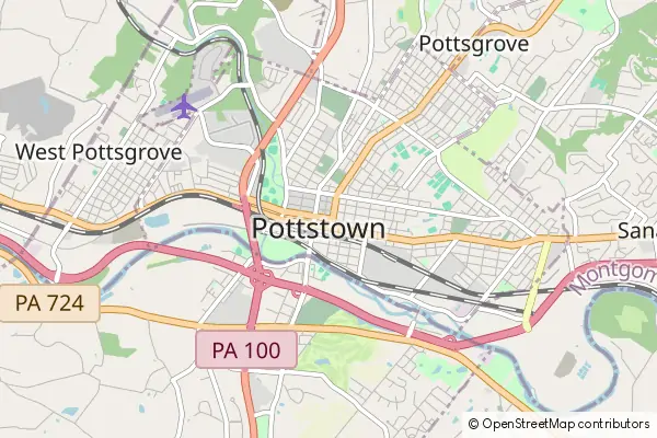 Mapa Pottstown