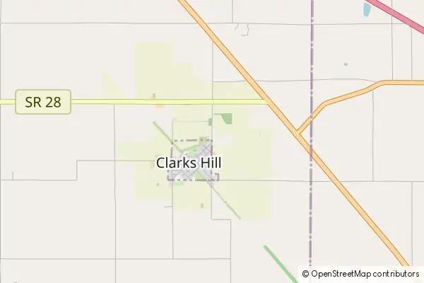 Mapa Clarks Hill