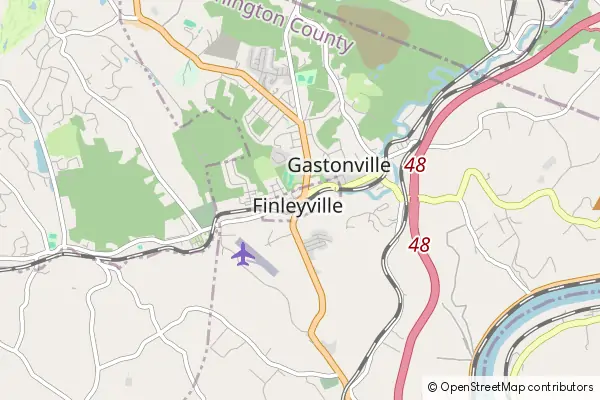 Mapa Finleyville