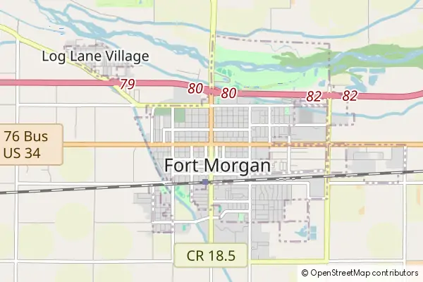 Mapa Fort Morgan