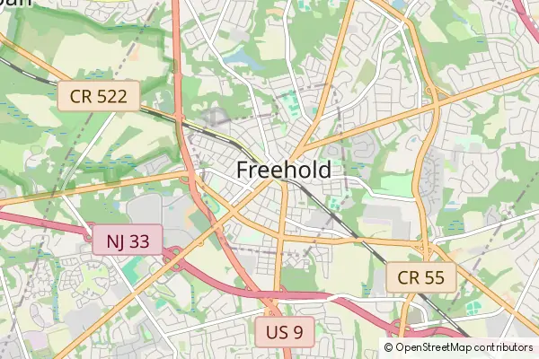 Mapa Freehold