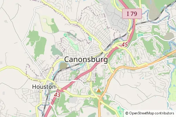 Mapa Canonsburg