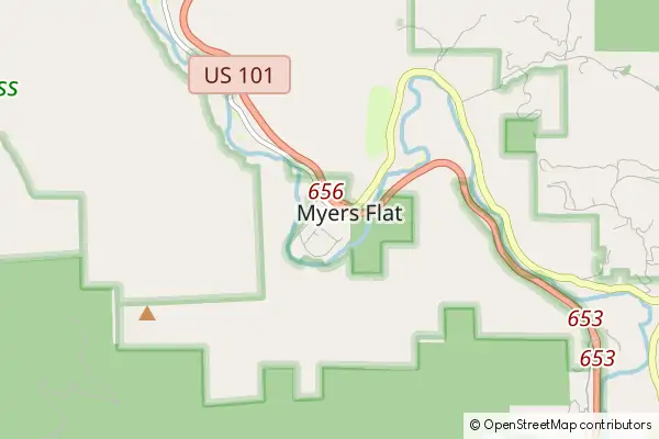 Mapa Myers Flat