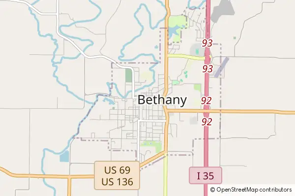 Mapa Bethany