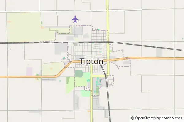 Mapa Tipton