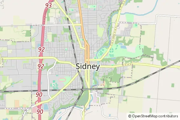 Mapa Sidney