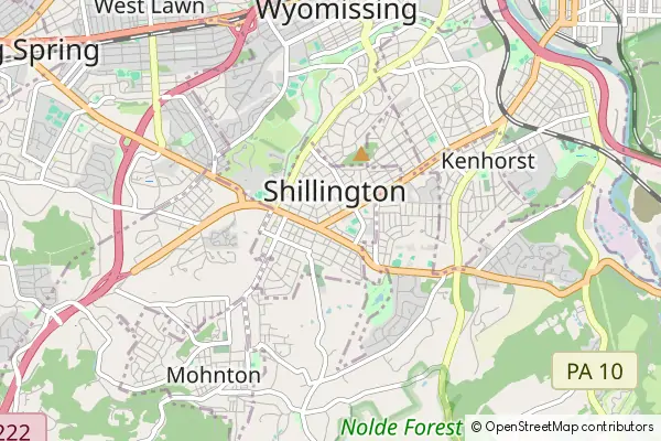 Mapa Shillington