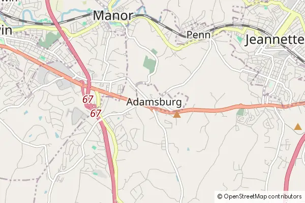 Mapa Adamsburg