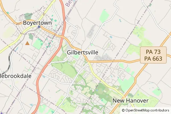 Mapa Gilbertsville