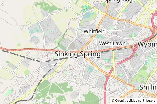 Mapa Sinking Spring