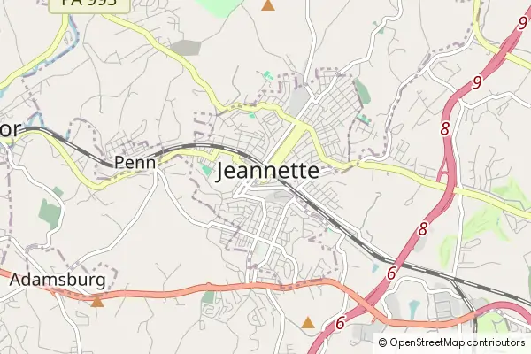 Mapa Jeannette