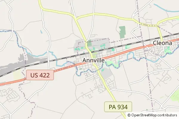 Mapa Annville