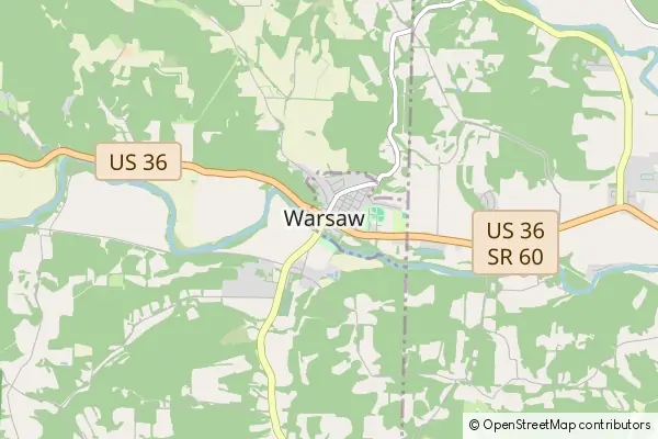 Mapa Warsaw