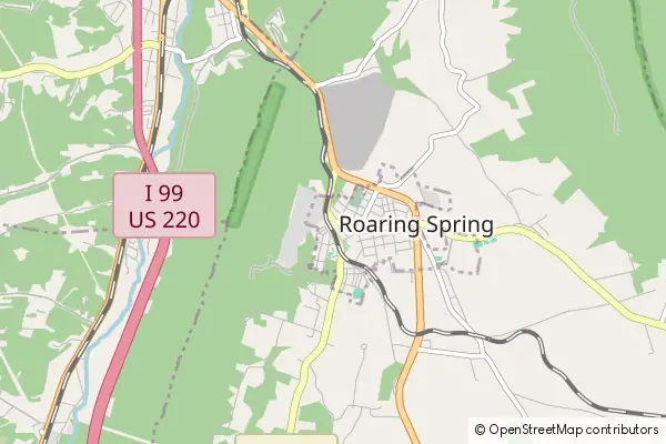 Mapa Roaring Spring